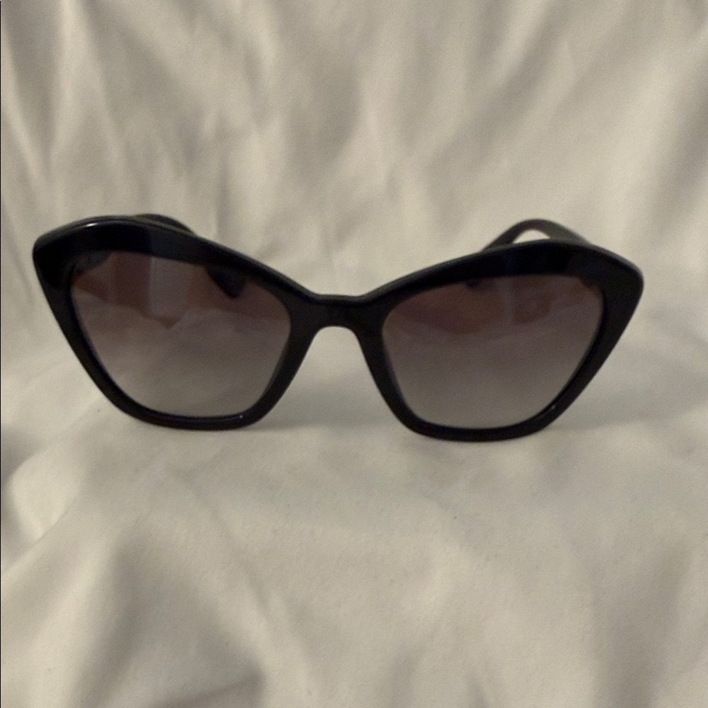 Miu Miu Black Cat-Eye Sunglasses